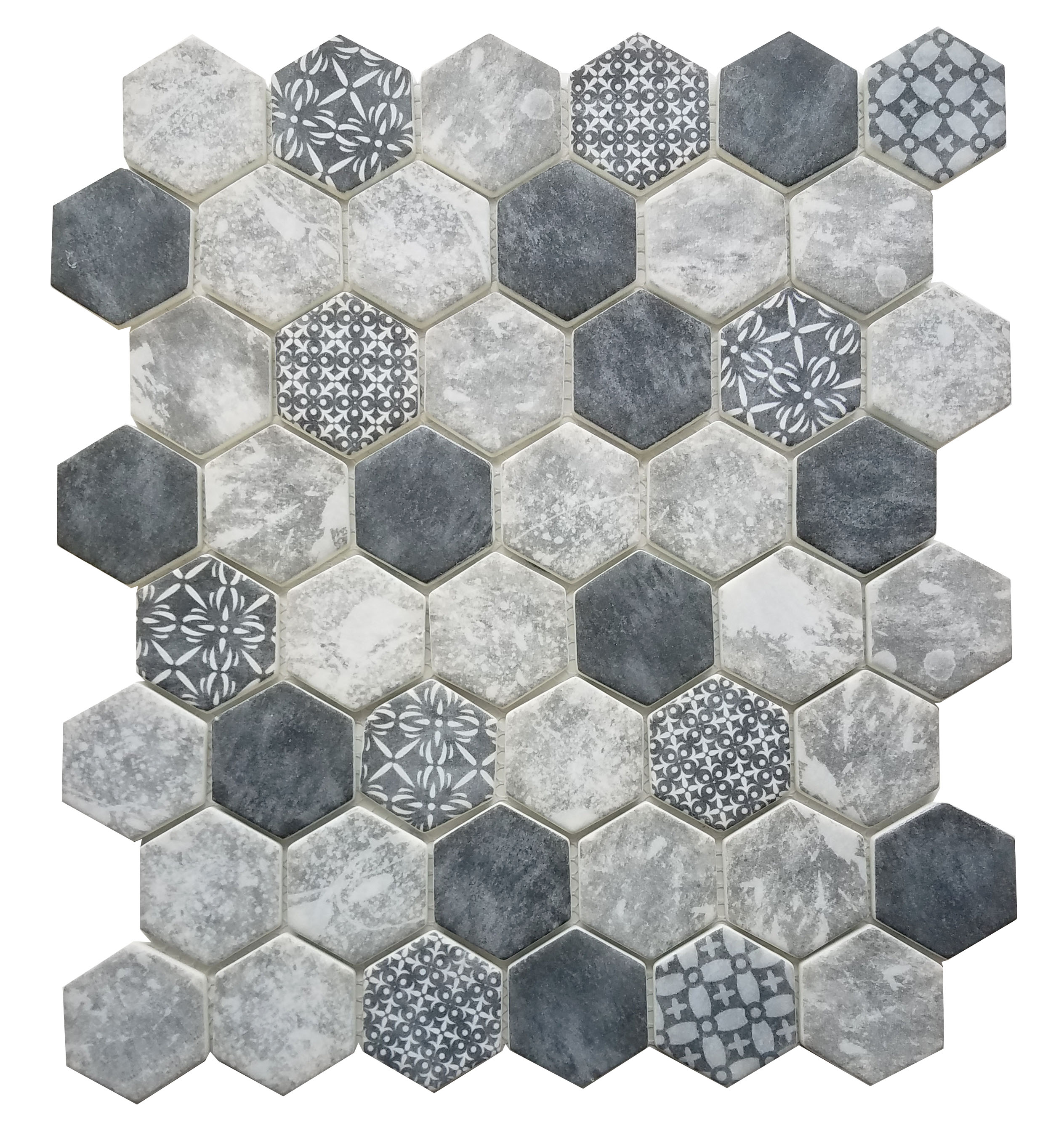 MA104-HX  2 x 2 Hexagon High density recycle glass 